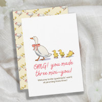 Neue Baby Playful Ducky Puff Glückwunschkarte
