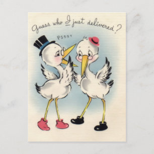 Neue Baby-Postkarte Ankündigungspostkarte