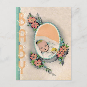 Neue Baby-Postkarte Ankündigungspostkarte