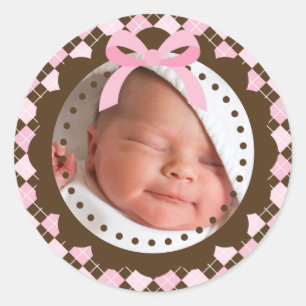 Neue Babyaufkleber Runder Aufkleber