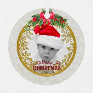 Neue Babygeburtsstatistiken Weihnachten, Geburtsan Ornament Aus Metall