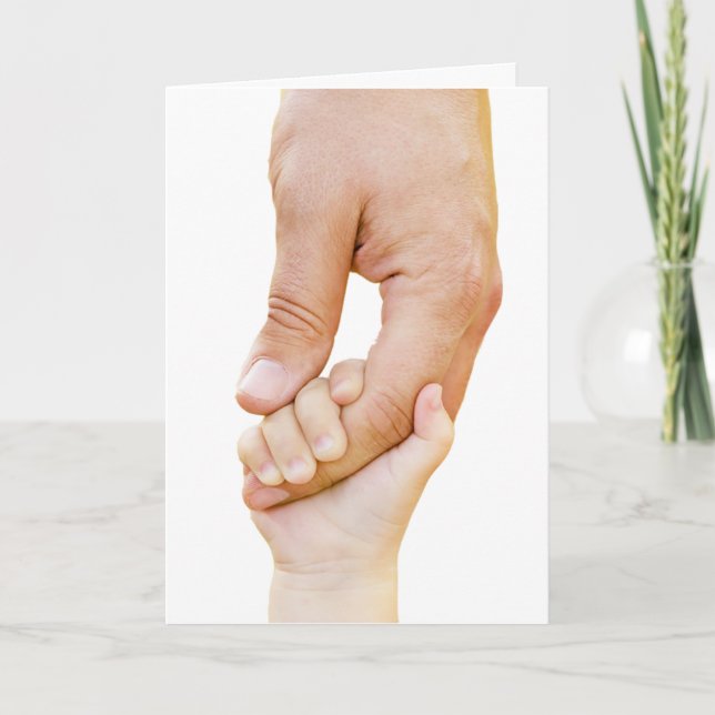 Neue Babyhandkarte Karte (Vorderseite)