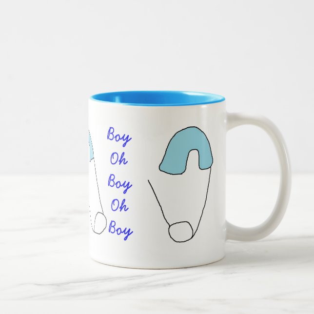 Neue Babyjungen-Tasse Zweifarbige Tasse (Rechts)