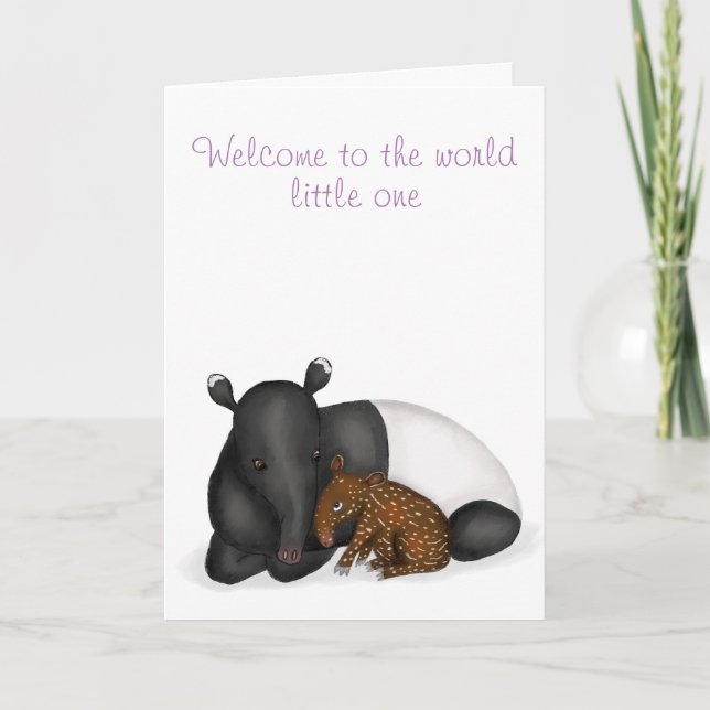 Neue Babykarte für Mutter und Baby Karte (Vorderseite)