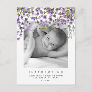Neue Babyneutrallavene-Foto-Postkarte Feiertagspostkarte