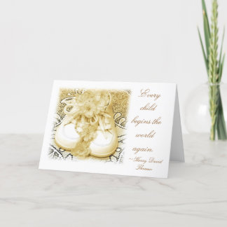 Neue Babyschuhe Ankündigung