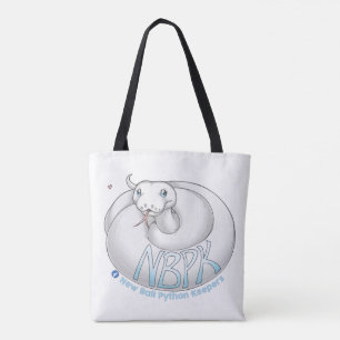 Neue Ball Python Keepers Yuki Logo Tasche weiß
