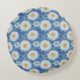 Neue Blume Rundes Kissen