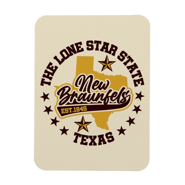 Neue Braunfels, Texas Magnet (Vertikal)