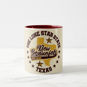 Neue Braunfels, Texas Zweifarbige Tasse