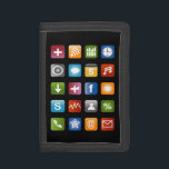 Neue Brieftasche mit Vektorgrafiken Tri-fold Portemonnaie<br><div class="desc">Neuartiges Portemonnaie mit Vektorgrafiken. Smartphone / ipad Computer Bildschirm Design. Geeky Geschenkidee für Männer und Kinder.</div>