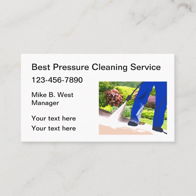Neue Business Card für Druckreinigung Visitenkarte (Vorderseite)