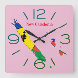 Neue Caledonia-Uhr Quadratische Wanduhr