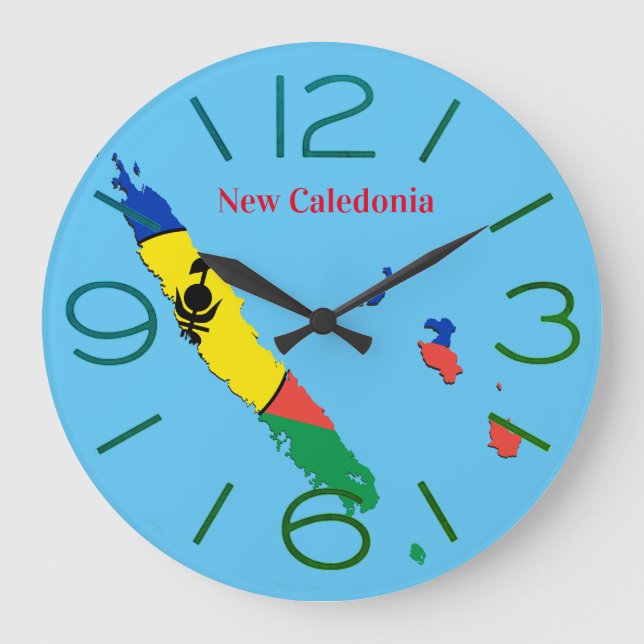 Neue Caledonia-Wanduhr Große Wanduhr (Vorderseite)