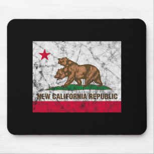 Neue California Republik Ncr State Distressed Flag Mousepad