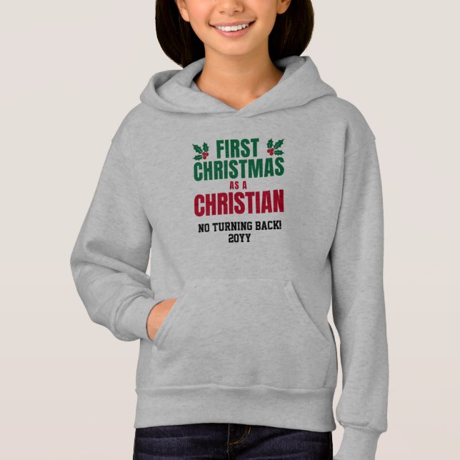 NEUE CHRISTLICHE ERSTE KINDER HOODIE (Vorderseite)
