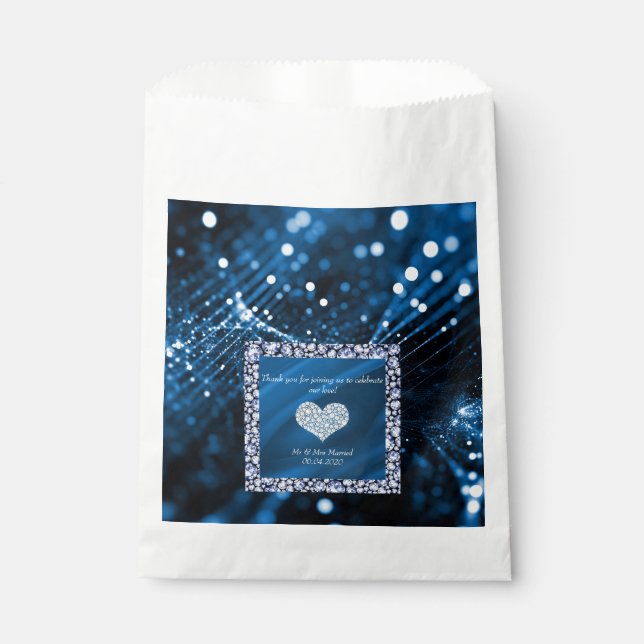 NEUE DIAMOND ROYAL SATIN GEGEN BAG GESCHENKTÜTCHEN (Vorderseite)