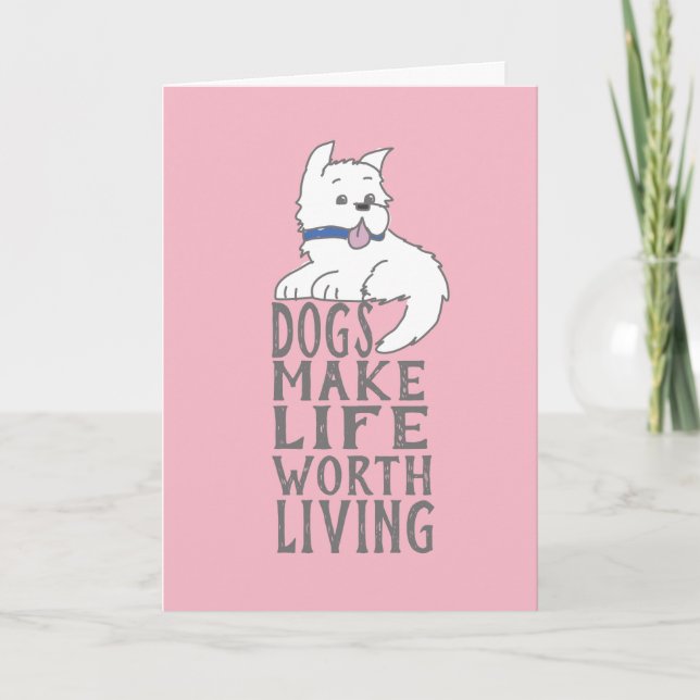 Neue Dog Glückwunsch Grußkarte Karte (Vorderseite)