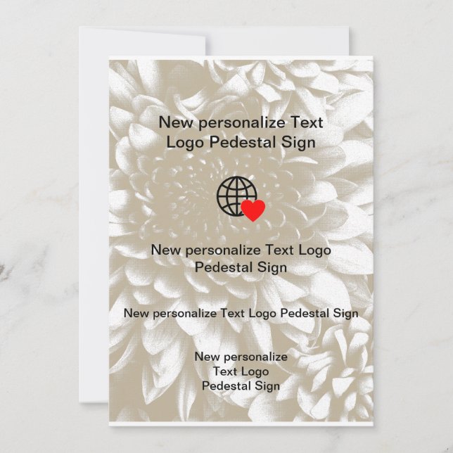 Neue Einladung Individuell anpassen (Vorderseite)