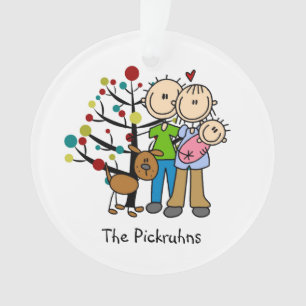 Neue Eltern Baby Girl, Hunde Urlaub Ornament