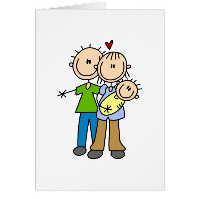 Neue Eltern mit Baby-T-Shirts und Geschenken (Vorne)