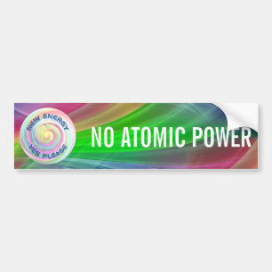 NEUE ENERGIE - JA BITTE Herz / KEIN ATOMISCHER POW Autoaufkleber