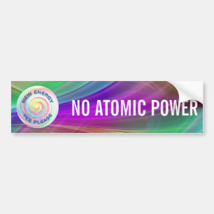 NEUE ENERGIE - JA BITTE / KEIN ATOMISCHER POWER AUTOAUFKLEBER