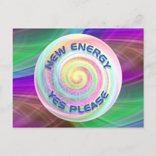 NEUE ENERGIE - JA BITTE POSTKARTE (Vorderseite)