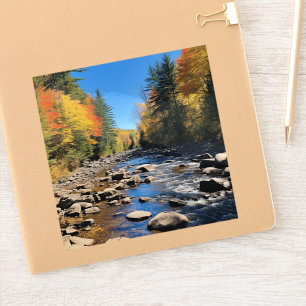 Neue England farbenfrohe Landschaft, Herbst, Aufkleber