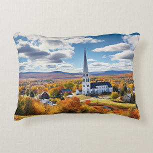 Neue England Landschaft im Herbst Dekokissen