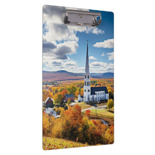 Neue England Landschaft im Herbst Klemmbrett