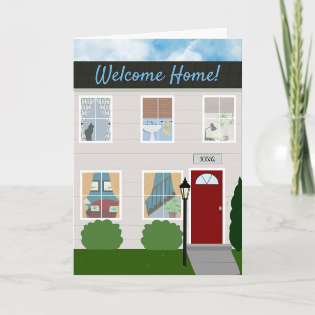 Neue Erwärmung des Hauses Glückwünsche Karte (Vorderseite)