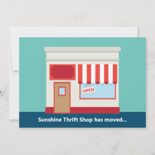 Neue Filiale Cute Eröffnung oder Geschäftsverlegun Ankündigung