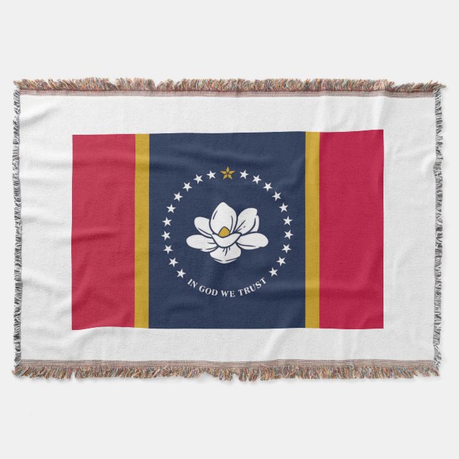 Neue Flag 2020 für Mississippi Decke (Vorderseite)