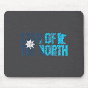 Neue Flagge des Bundesstaates Minnesota Mn Stern d Mousepad