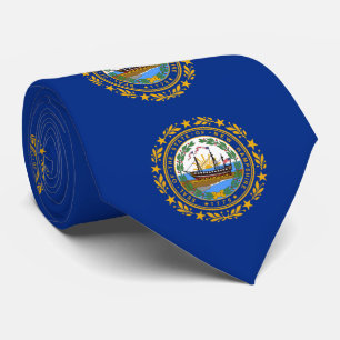 Neue Flagge des Staates Hampshire Krawatte