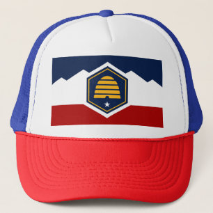 Neue Flagge des Utah-Staat Truckerkappe