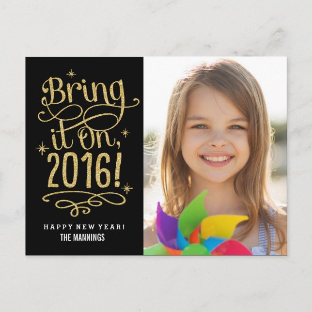 Neue Foto-Card 2016 auf Postkarte bringen (Vorderseite)