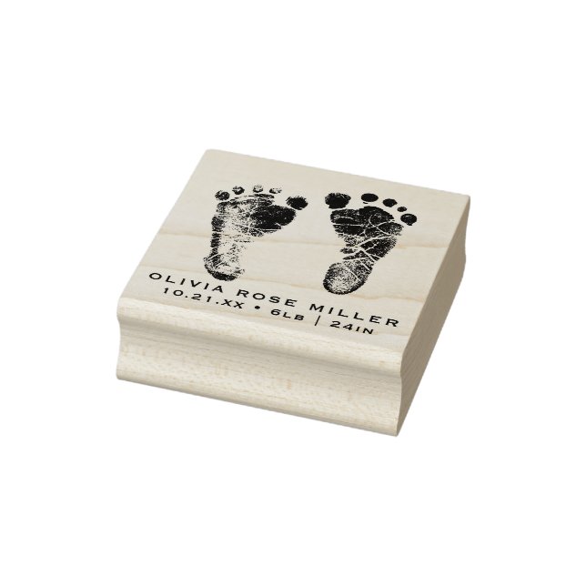 Neue Geborene Baby Custom Footprint Gummistempel (Stempel)