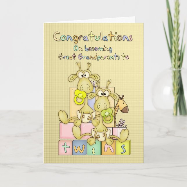 Neue Glückwünsche für Große Großeltern - Karte (Vorderseite)