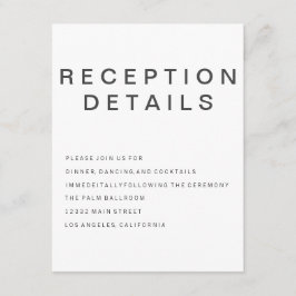 Neue Goth Minimalistisch Enclosure Card Begleitkarte