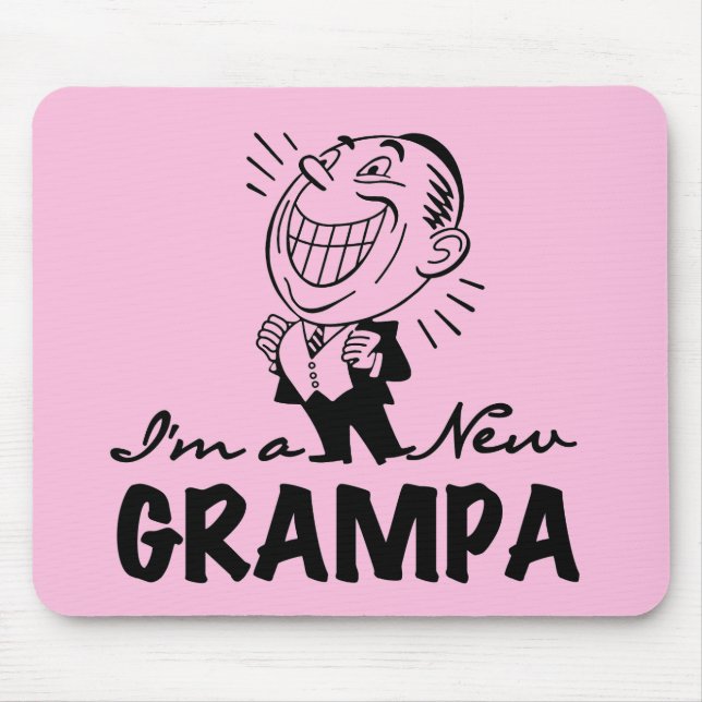 Neue Grampa T - Shirt und Geschenke lächeln Mousepad (Vorne)