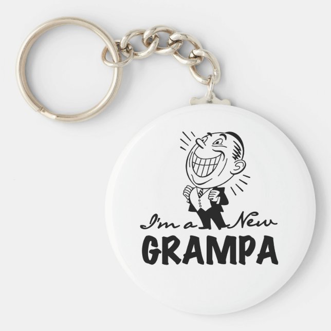 Neue Grampa T - Shirt und Geschenke lächeln Schlüsselanhänger (Vorne)