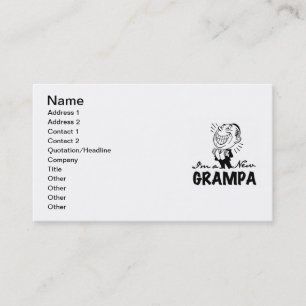 Neue Grampa T - Shirt und Geschenke lächeln Visitenkarte