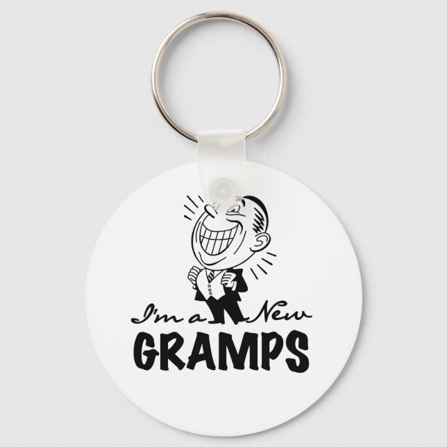 Neue Gramps T - Shirt und Geschenke lächeln Schlüsselanhänger (Vorderseite)