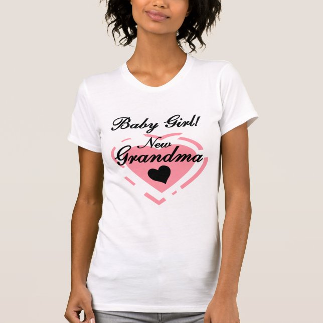 Neue Grandma Baby Girl Tshirts und Geschenke (Vorderseite)