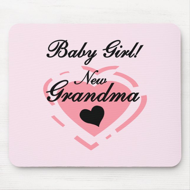 Neue Grandma Baby Girl Tshirts und Geschenke Mousepad (Vorne)