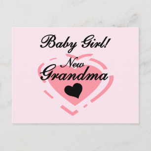 Neue Grandma Baby Girl Tshirts und Geschenke Postkarte