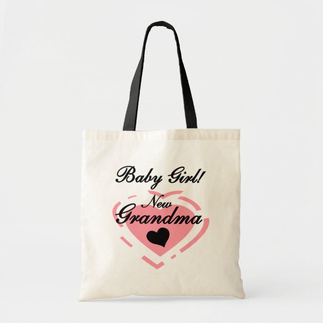 Neue Grandma Baby Girl Tshirts und Geschenke Tragetasche (Vorne)