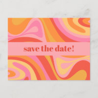 Neue Groove Retro Abstrakt Rosa und Orange